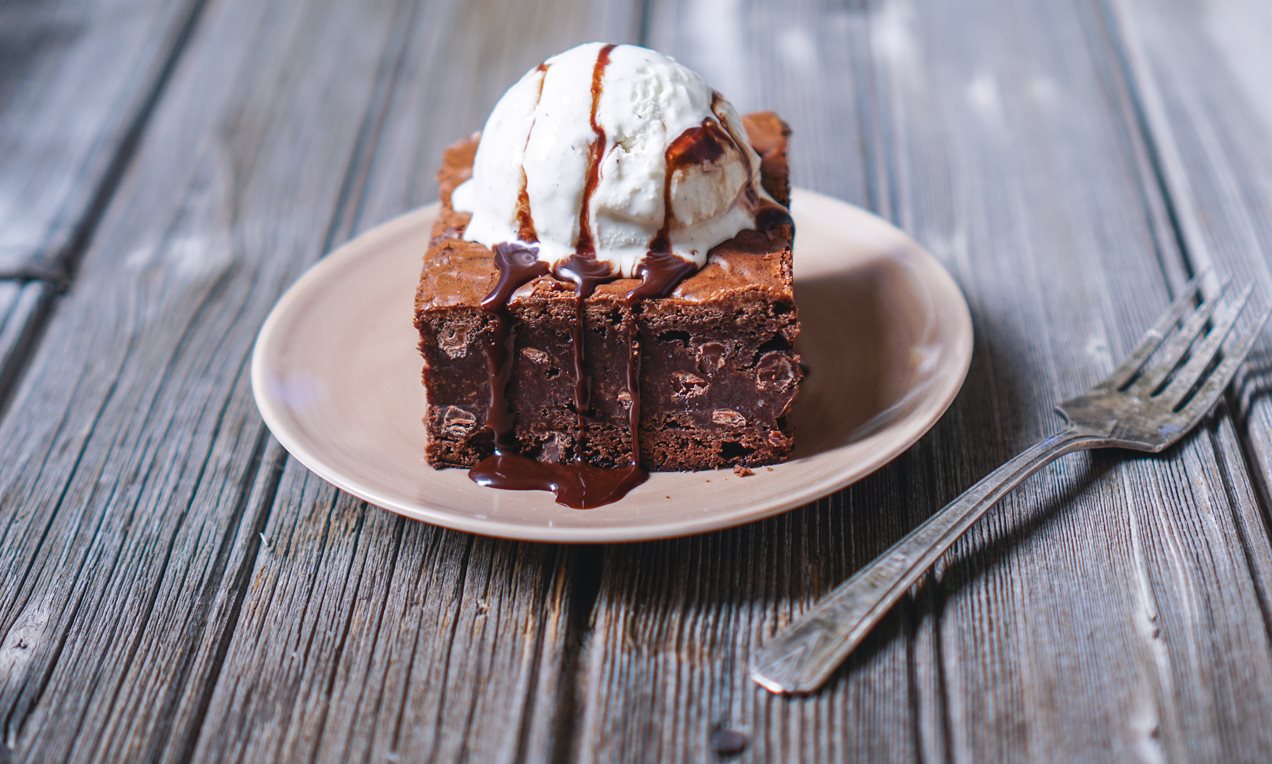 Brownie with Ice Cream